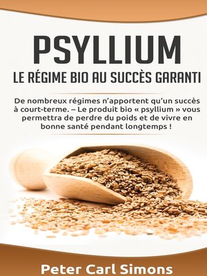 cover image of Psyllium--Le régime bio au succès garanti